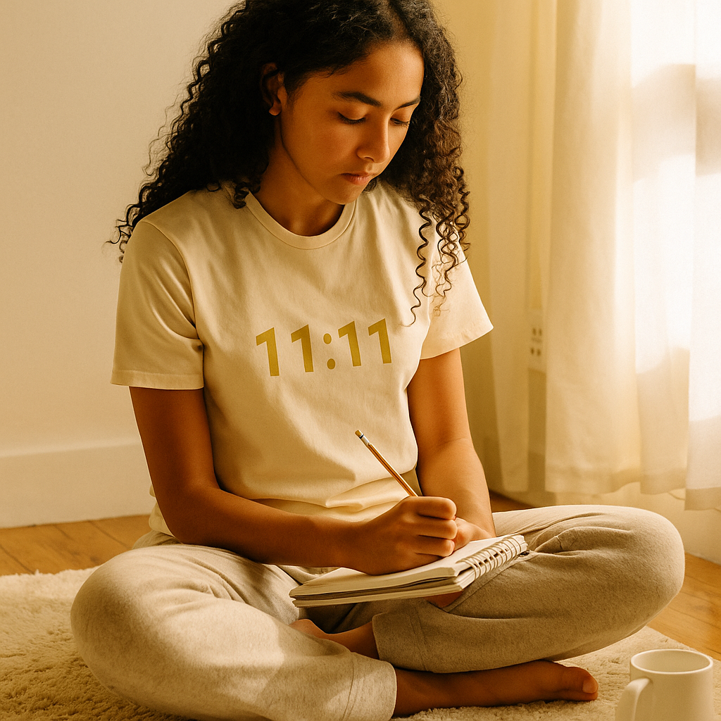 Manifesting Mood Tee – 11:11 Angel Number Vibes