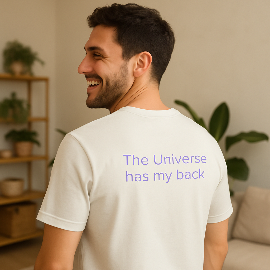 The Universe Has My Back Tee | Faith and Manifestation Shirt (back print)