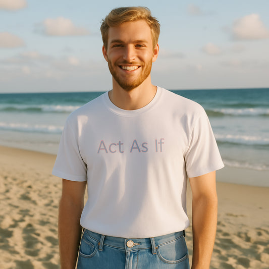 Act As If T-Shirt | Manifestation Mindset Tee