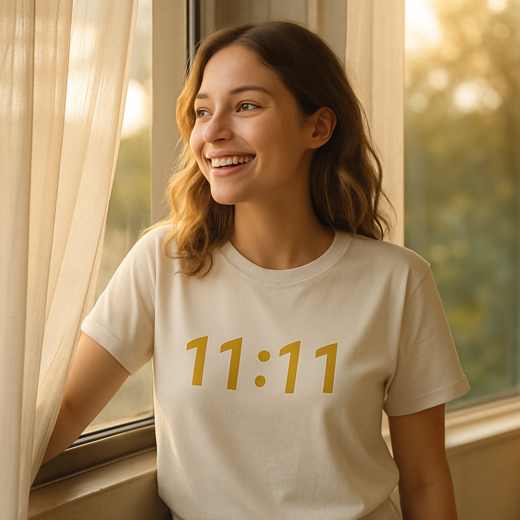 Manifesting Mood Tee – 11:11 Angel Number Vibes